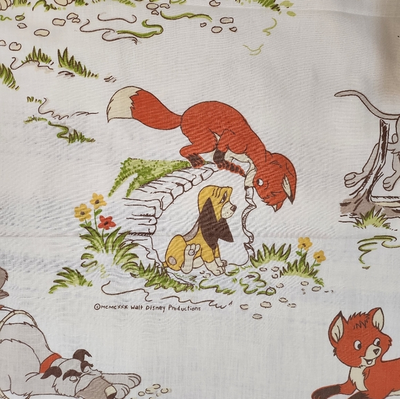 Vintage Disney Fox and the Hound Twin Sheet Set - Picture 2 of 4